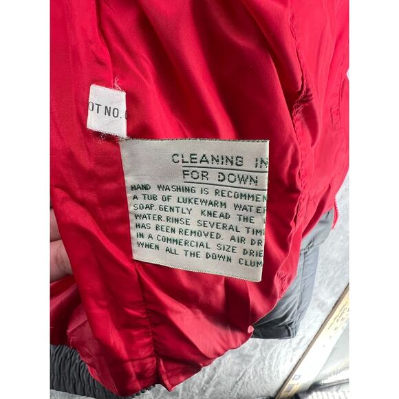 Vintage L.L. Bean Jim Whittaker Down Puffer Jacket Men’s L Gray Red USA - Picture 16 of 16